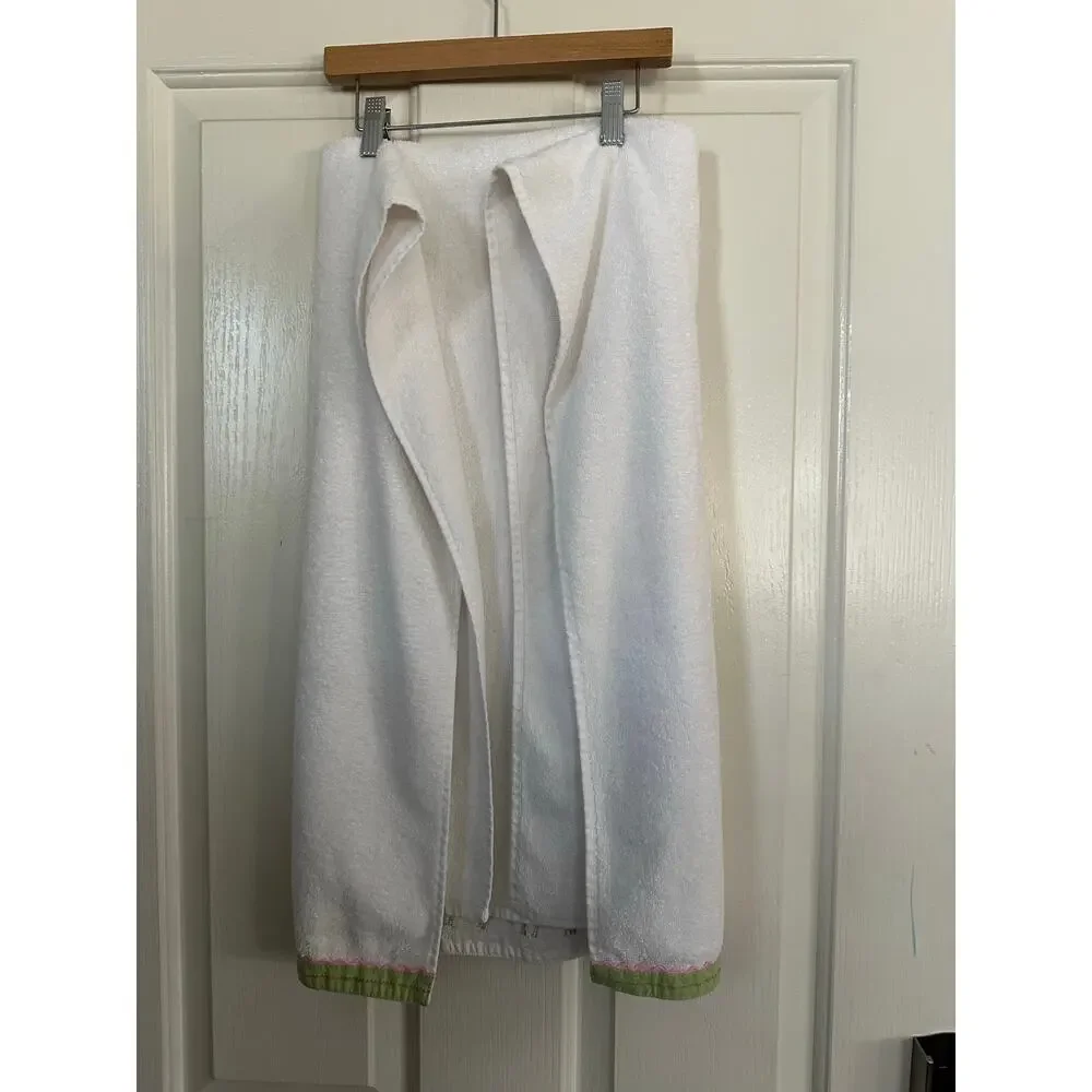 Pottery Barn Kids Towel Cotton Embroidered Butterfly White